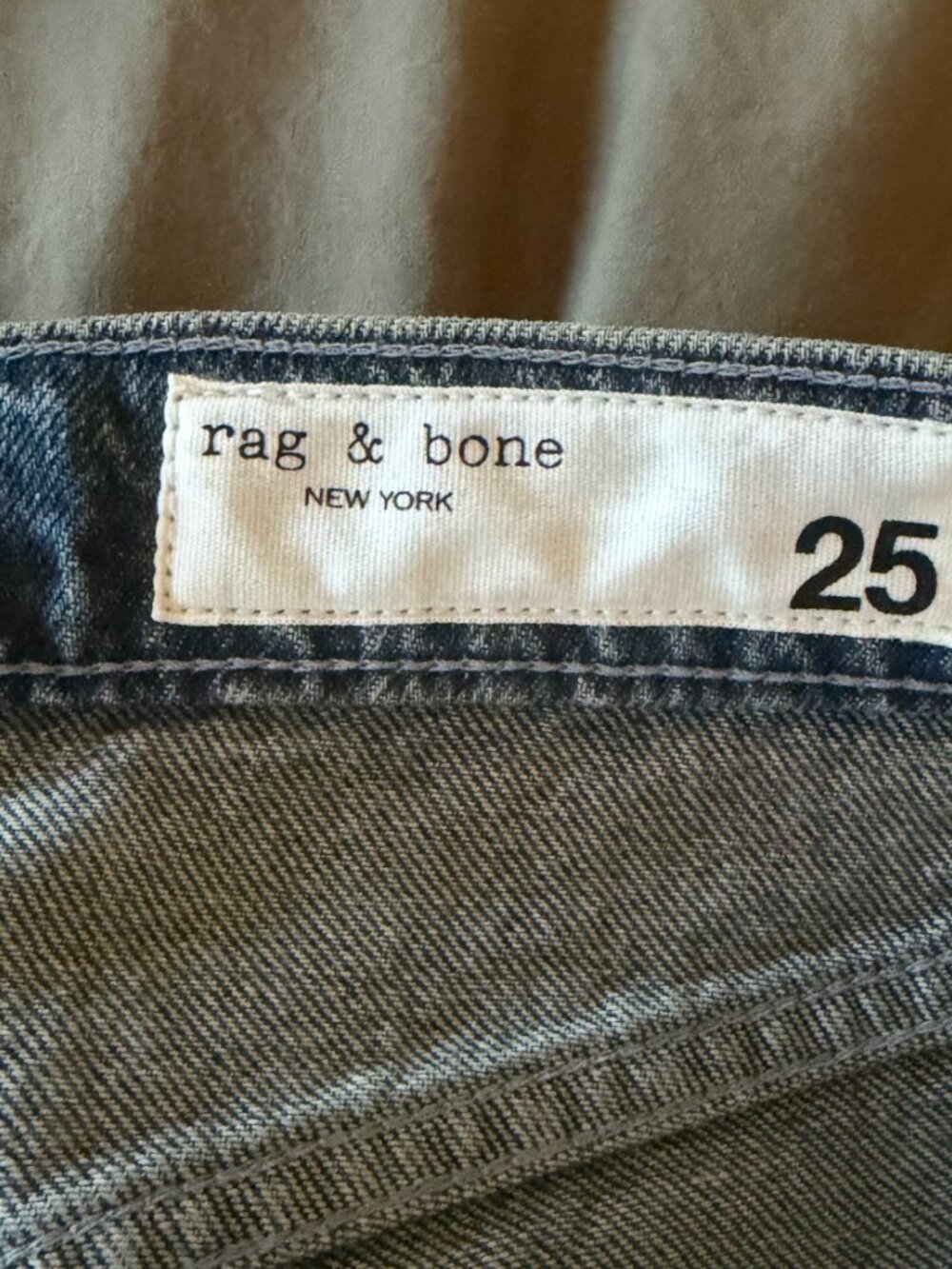 Rag & Bone Shea Studded High Rise Straight Jeans Size 25 - Picture 8 of 12